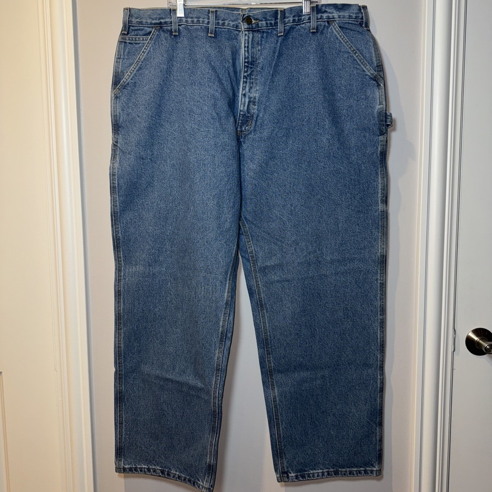 Carhartt Men's 46x32 Loose‎ Original Fit Dungaree Demin Pant B237 STW Jeans NWOT